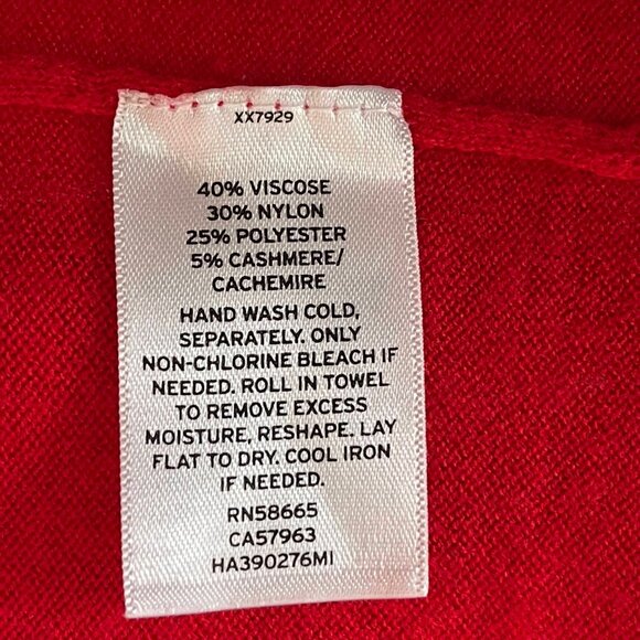 Halogen Women’s Red Long Open Front Cardigan – Small - Picture 4 of 11
